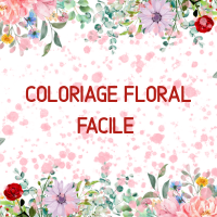 Coloriage floral facile