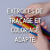 Exercices de Traçage et Coloriage Adapté