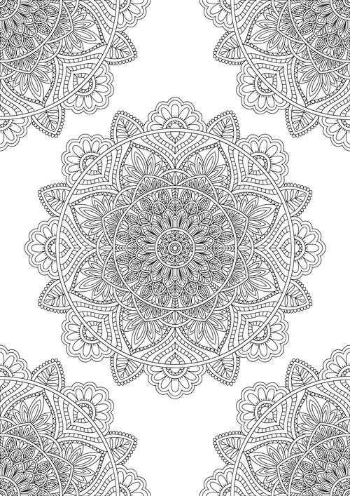 20 Feuilles de Coloriage Mandalas à Imprimer – PDF Relaxation pour Adultes