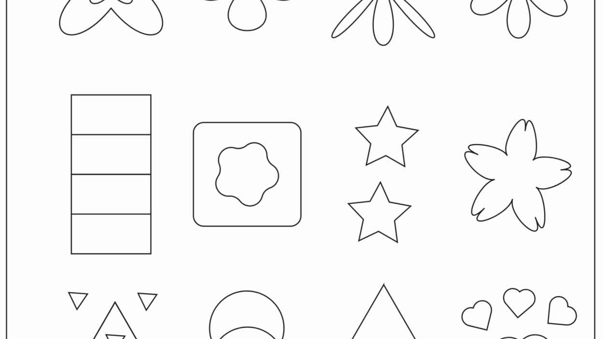 Grand & Épais : 12 formes géométriques à colorier pour le bien-être Parkinson