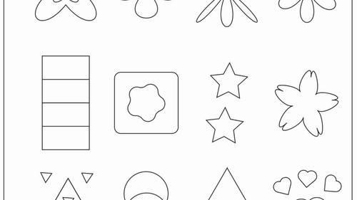 Grand & Épais : 12 formes géométriques à colorier pour le bien-être Parkinson